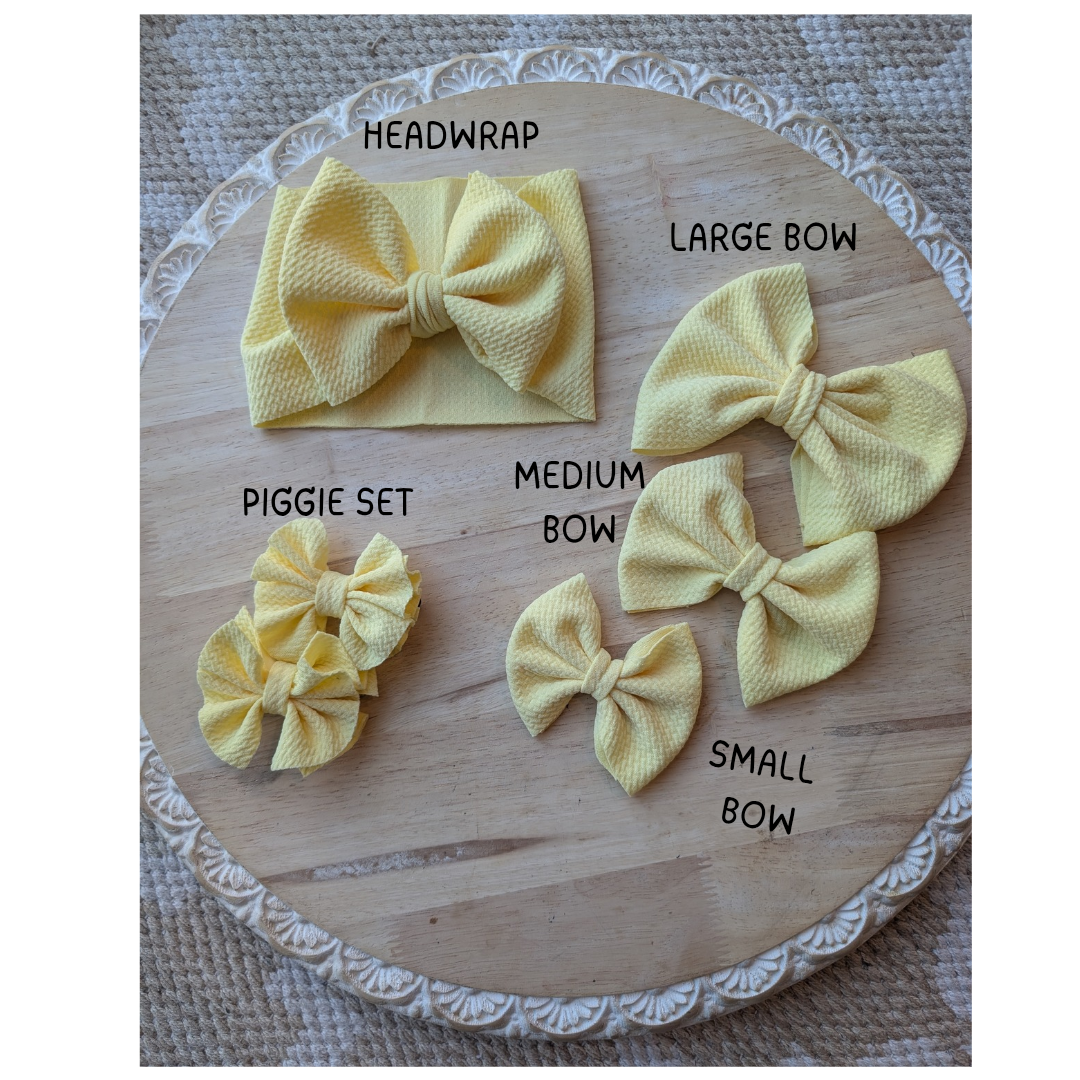 Bullet Fabric Bows